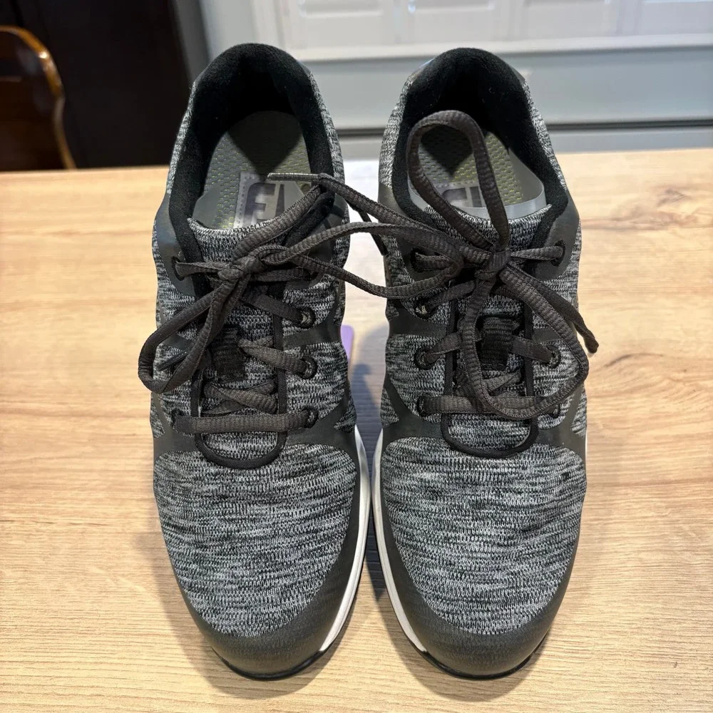 FootJoy‎ FJ Fuel Women Charcoal Black Spikeless Golf Shoes 92904 Size 6 M